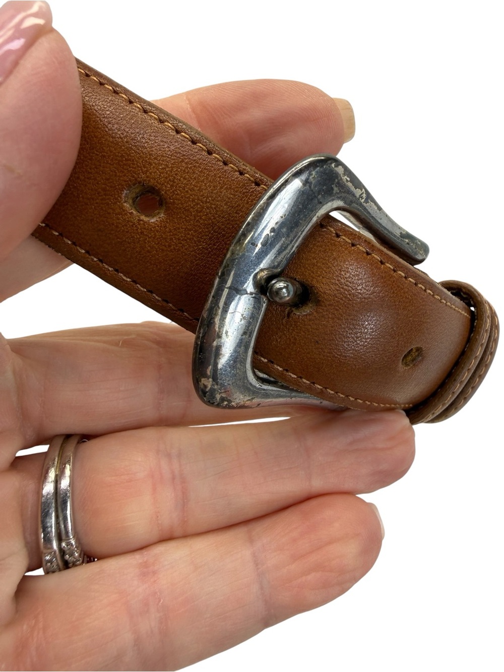 Coach English Bridle Leather Belt British Tan 36 - Picture 5 of 16